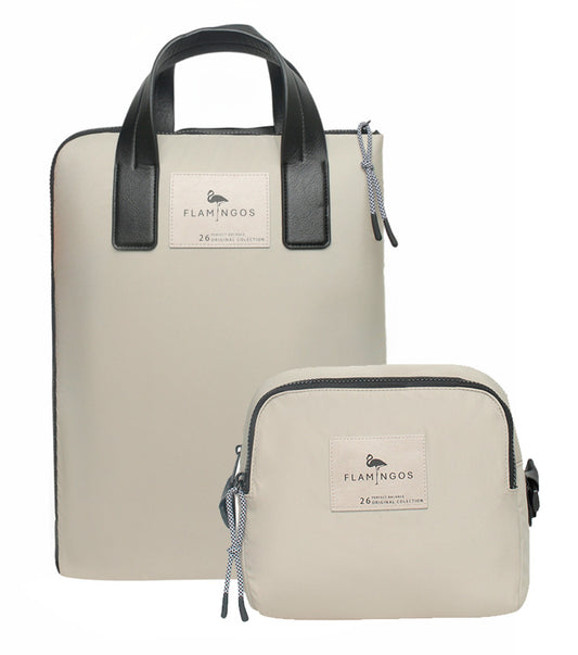 Pack Mochila Ibis / Cartera Swift (Tela Microfibra)