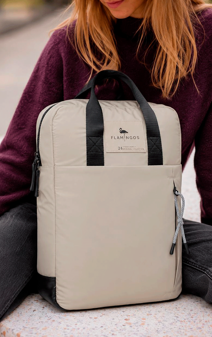 Mochila Eagle Beige (microfibra)